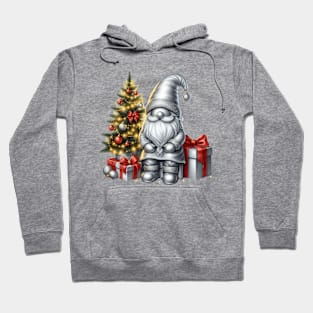 Silver Christmas Gnome Hoodie